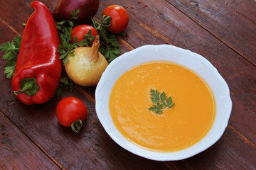 Vegetable cream soup