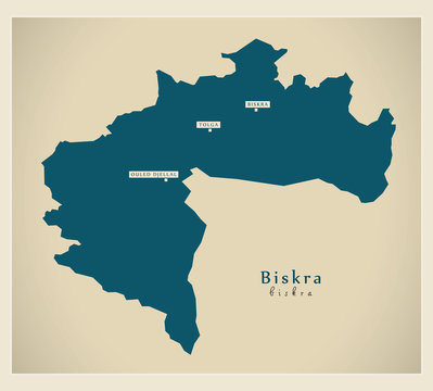 Modern Map - Biskra DZ