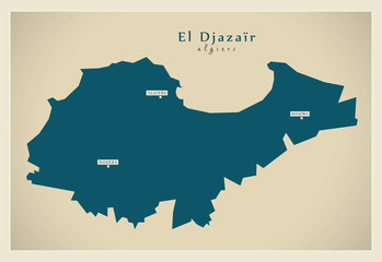 Modern Map - El Djazair DZ