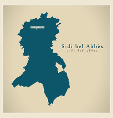 Modern Map - Sidi bel Abbes DZ