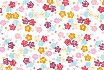 Background pattern of cherry blossoms