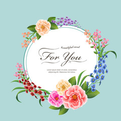 attractive peony card template
