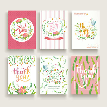 lovely thank you card set