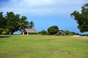 Fototapeta na wymiar View of La Digue island in the Seychelles