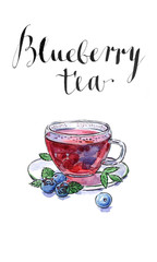 Blueberry antioxidant organic tea