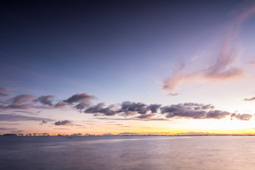 Beach sea sky sunset