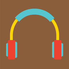 Headphones Vector Illustration.