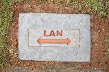 position of embedded the lan cable