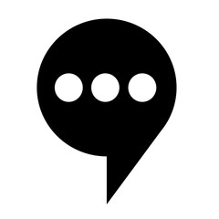 Fototapeta premium Speech bubble icon Illustration symbol design