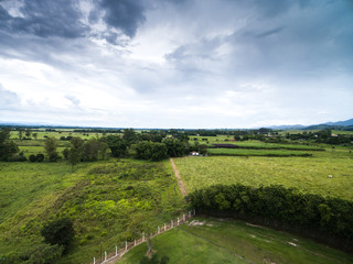 Fototapeta na wymiar Aerial View of a Farm in Goias, Brazil