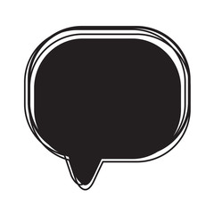 Speech bubble icon Illustration symbol design