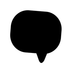 Speech bubble icon Illustration symbol design