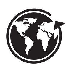 Globe icon Illustration design