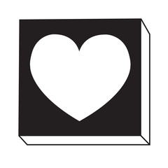 Heart icon Illustration sign design