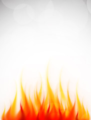 Poster with fire