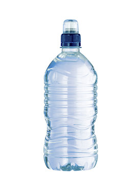 Plastic sports drinking water bottle