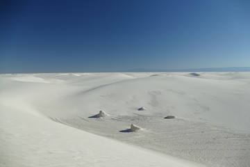 Untouched Sand Dunes in White Sands New Mexico