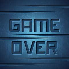 Obraz premium Vector Message: Game Over