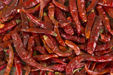 The combined, Dried red chili