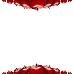 Background with red apples.