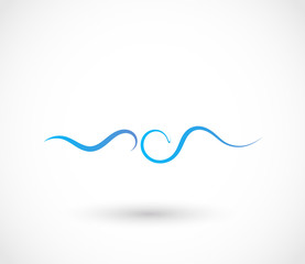 Wave icon vector