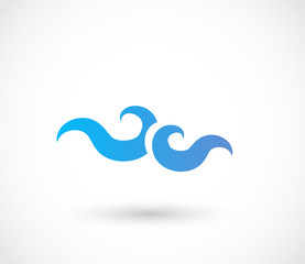 Wave icon vector