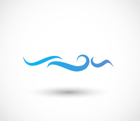 Wave icon vector