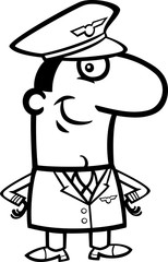 pilot cartoon coloring book