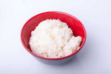 White steamed rice