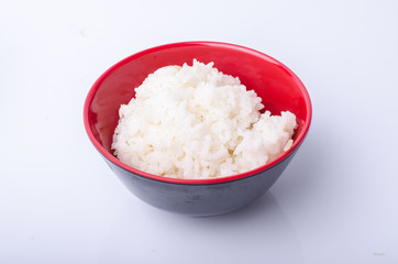 White steamed rice