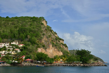  Martinique, picturesque village Bellefontaine in West Indies