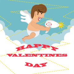 greeting card happy Valentines day. design.