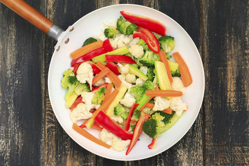 Mix of fried vegetables