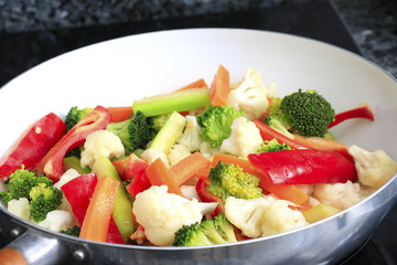 Mix of fried vegetables