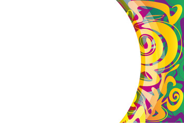 postcard, blots abstract background, pattern