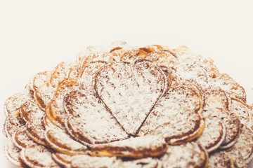 Belgian waffles with sugar