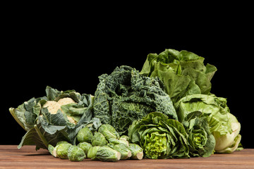 Assortment of green vegetables
