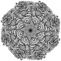 Vector circle orament