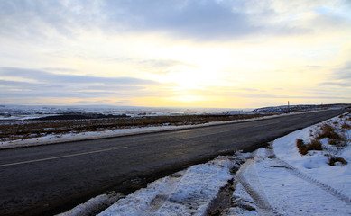 road at middleton teesdale uk