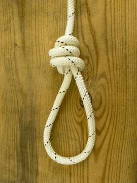 Rope with knot and loop