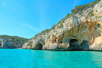 Fototapeta na wymiar turquoise sea in Sardinia