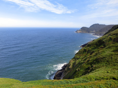 Beautiful California coastline with ocean view from highway 101 - landscape photo