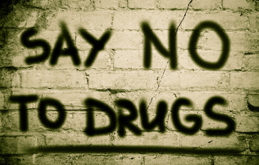 Say No To Drugs Concept