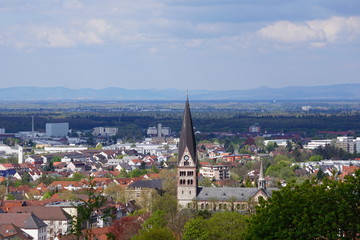 Panoramablick auf Ettlingen