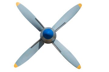Propeller plane on a white background. © Valery Smirnov