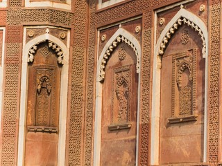 Obraz premium Details of the red fort in Agra