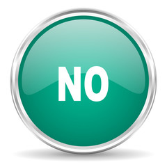 no blue glossy circle web icon