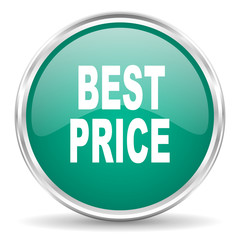 best price blue glossy circle web icon