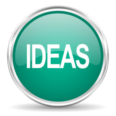 ideas blue glossy circle web icon