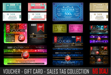 Big Collection of Voucher Gift Card layout templates